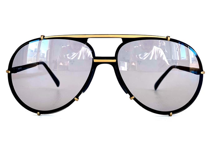 Vintage Michel Platini Sunglasses New Old Stock Including Two Sets of Lenses Made in Italy in 1989