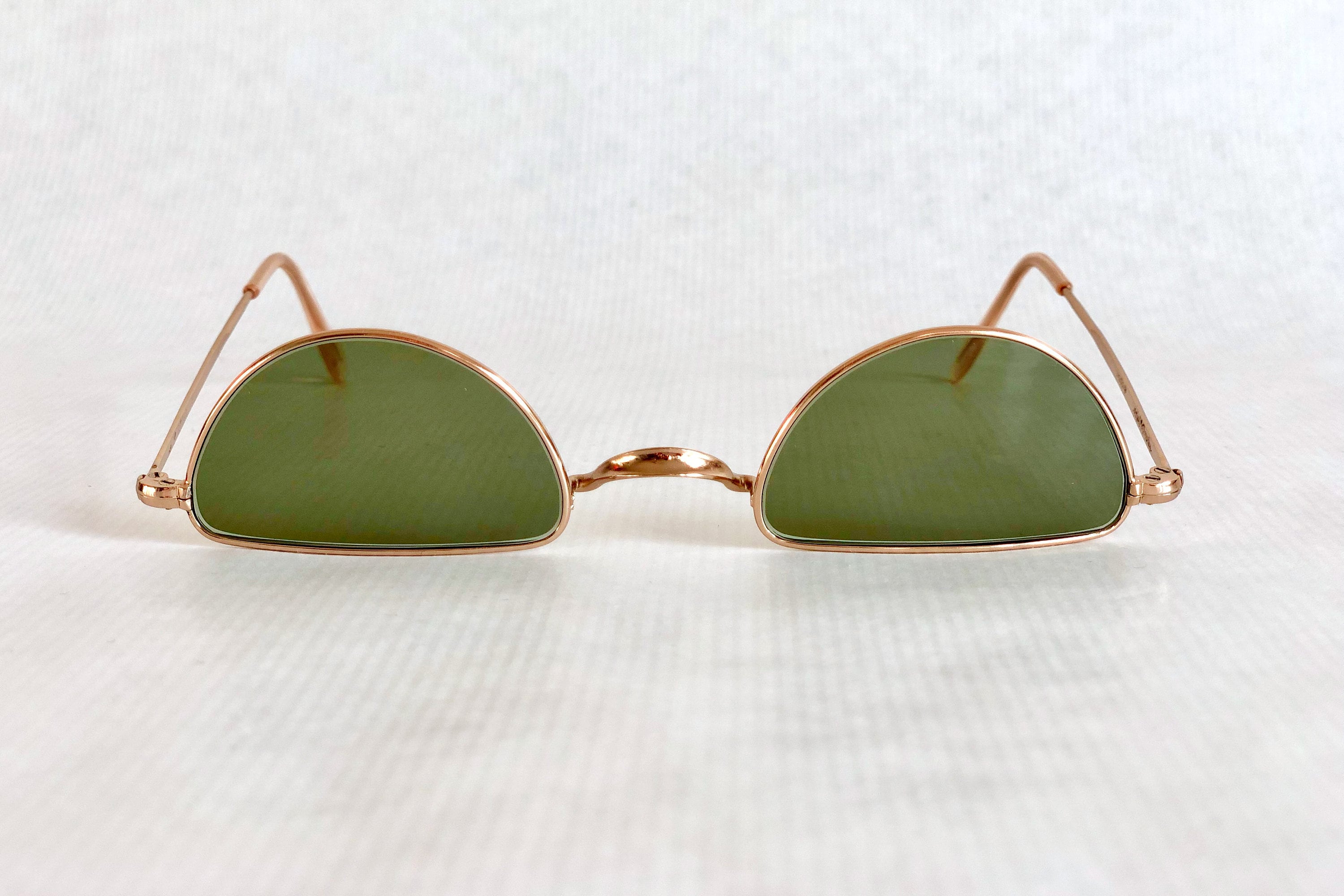 Reverse half rim shop glasses