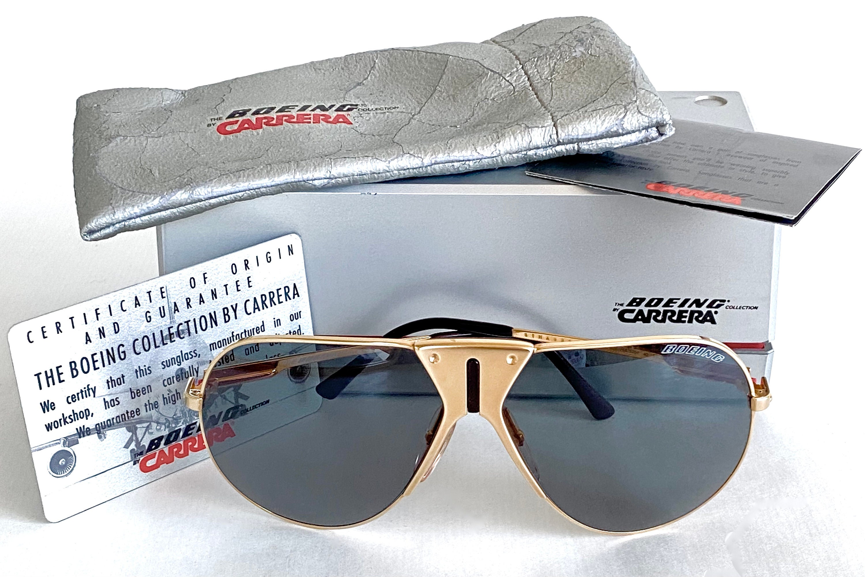 Vintage 1985 Boeing by Carrera 5701 Sunglasses New Old Stock Made in  Austria Full Set