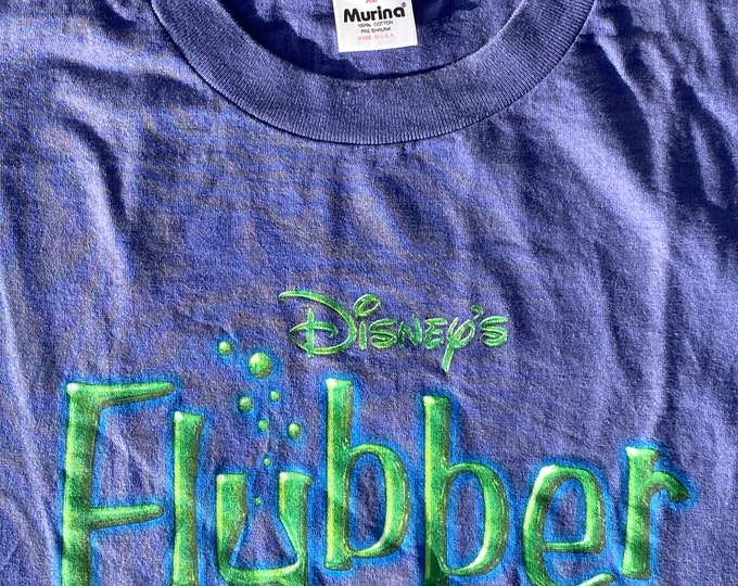 Vintage 1997 Disney Flubber T-Shirt – Murina XL – Made in USA – Single Stitch Sleeves