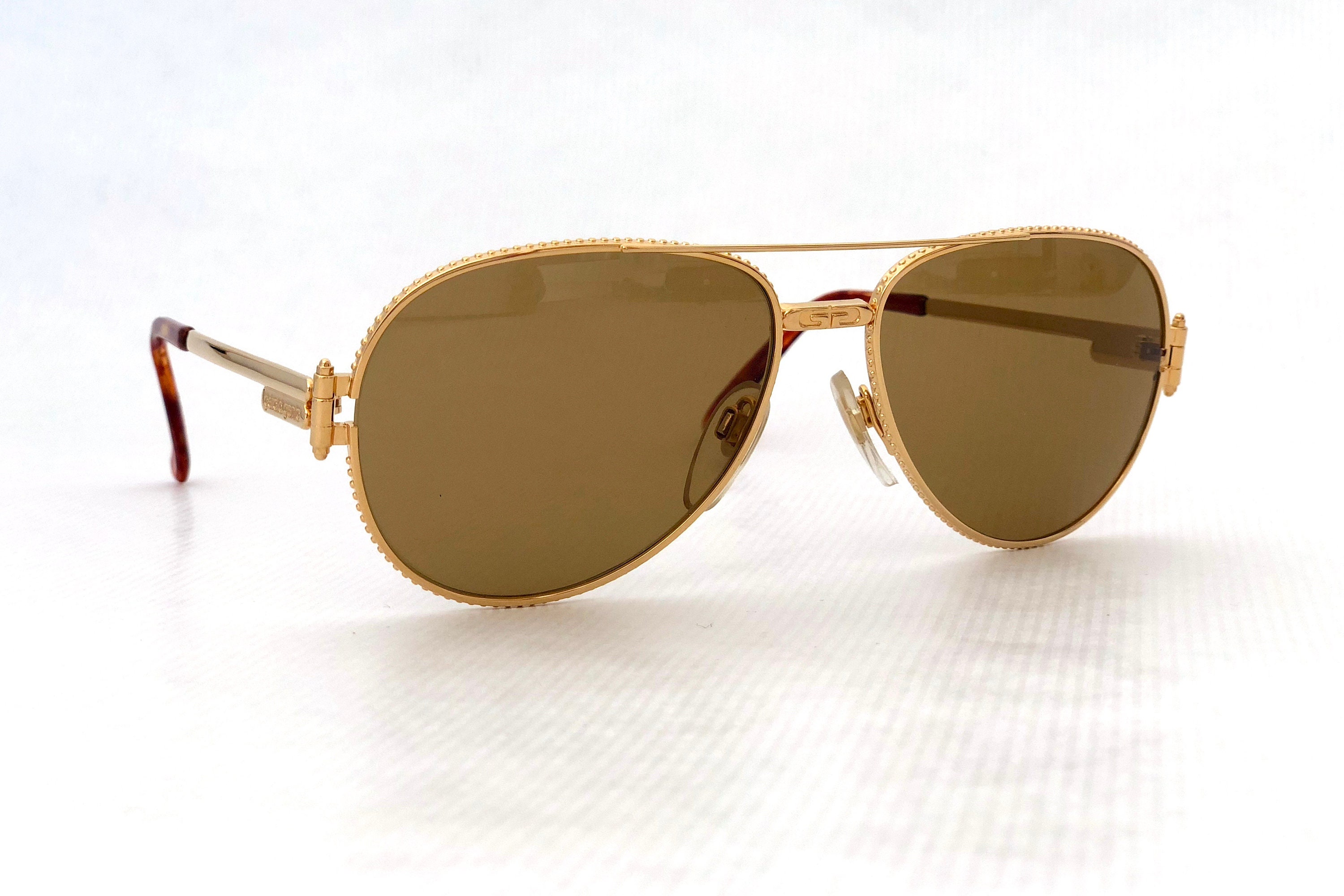 Gérald Genta Gefica 05 24K Gold Plated Vintage Sunglasses Full Set New ...