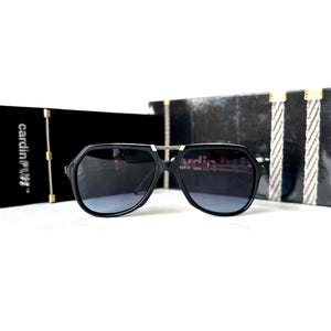 Gafas de sol vintage Pierre Cardin Plus CP 802, conjunto completo, nuevas, de antiguo stock, fabricadas en Francia en los años 80.