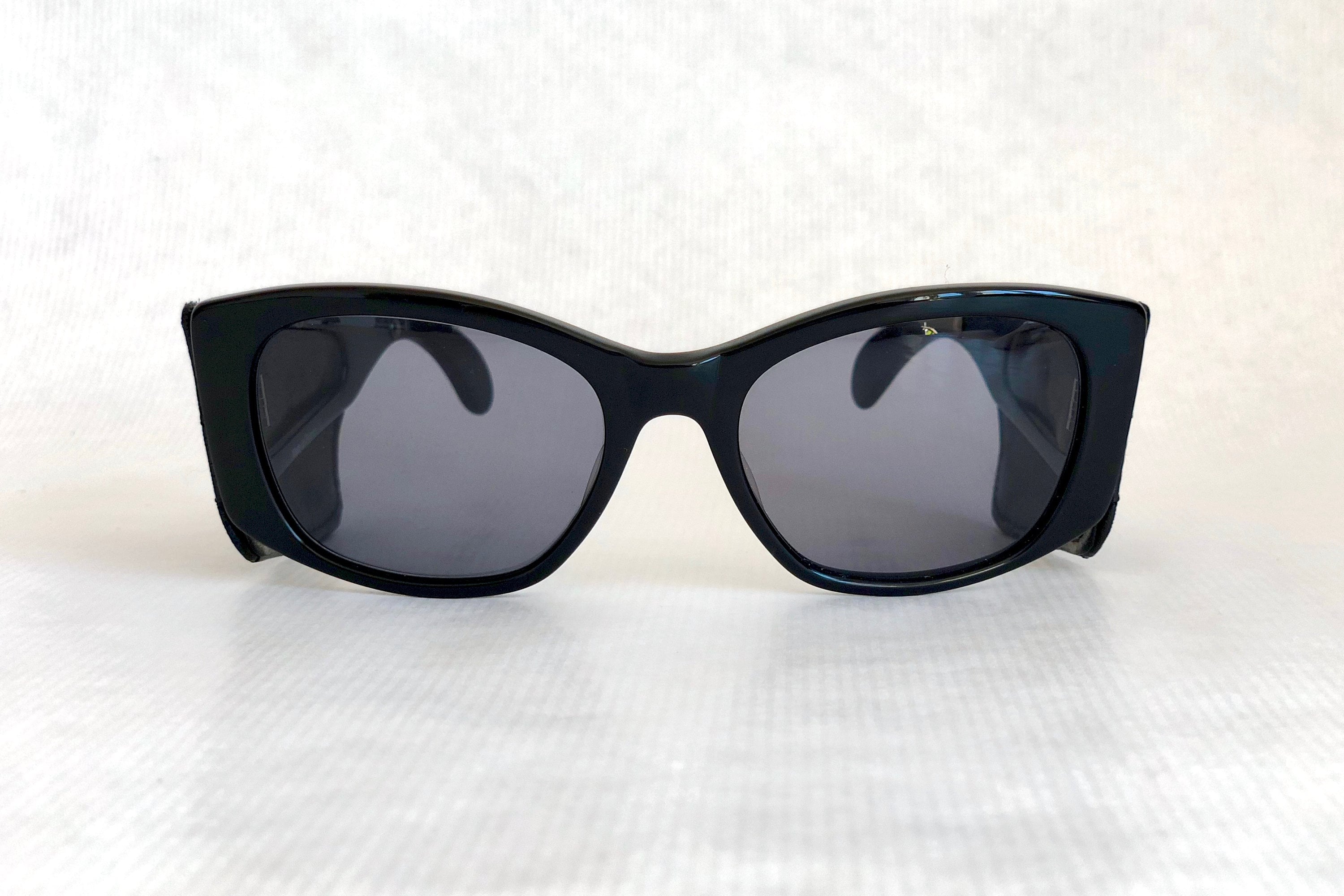 CHANEL Quilted Leather Vintage Sunglasses New Old Stock including Case