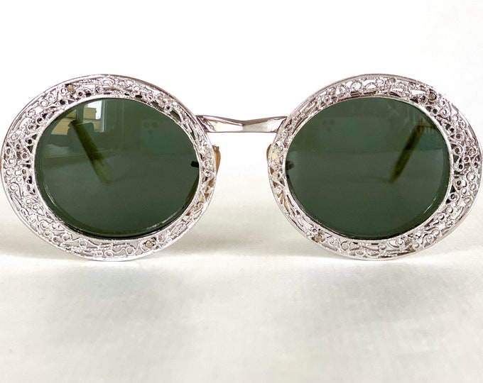 Vintage 1968 Christian Dior by Tura Jeweler Showcase Filigree Sunglasses – Made in USA – New Old Stock