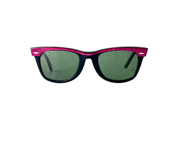 Vintage Ray-Ban by Bausch & Lomb WAYFARER Sunglasses Purple Marble New Old Stock Made in USA in the 1980s