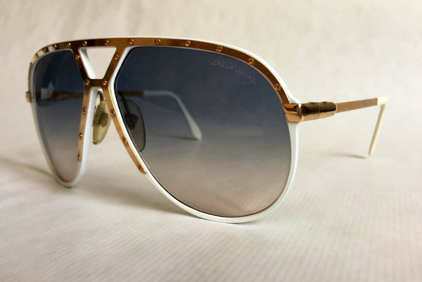 Alpina M1 Vintage Sunglasses 24K Gold West Germany New Old Stock