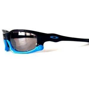 Vintage Oakley Split Jacket Sunglasses: Black Iridium & Yellow Lenses, Full Set image 7