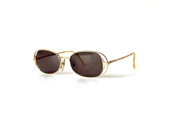 Vintage Jean Paul Gaultier Sunglasses: 56-3172 Gold, 1980s Japan