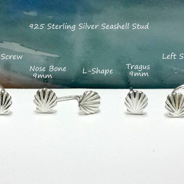 Silver Seashell Ring Etsy