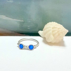 Sterling Silver Fire Opal  Tragus Piercing-Cartilage Hoop-ConchJewelry-Nose Ring-Helix Piercing-18G 20G 22G-October&#39;s Birthstone-Fathers Day