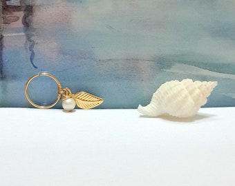 Pearl Cartilage Hoop Earring-June's Birthstone Earring-  Helix Earring- Small Pearl Cartilage Ring- 16g 18g 20g 22g,Sharm Jewelry, Gift Idea