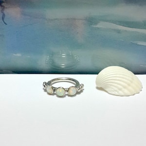 Melhores presentes - 14g opala branca 3mm brinco de concha - piercing de concha de prata - joia hélice - tragus - argola de nariz-14g 16g 18g 20g-presentes para amigos