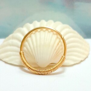 Gold Tragus Ring- Hoop Earring 16-22 Gauge 6-10mm Inner Diameter- Tragus hoop - Tragus Piercing - Tragus Jewelry - Minimal Tragus Jewelry