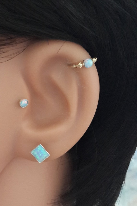Opal cartilage stud deals