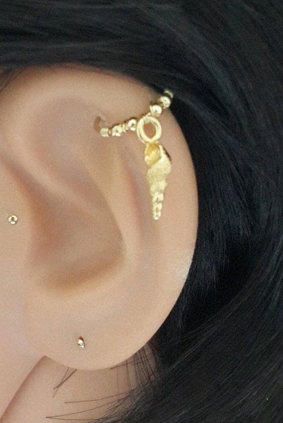 Super Darling GOLD Flower CZ Cartilage Earring