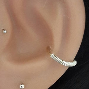 SALE Gold conch piercing, conch earring, conch jewelry, conch ring,conch hoop, conch piercing jewelry, 16-22 Gauge, 12-16mm inner diameter image 7