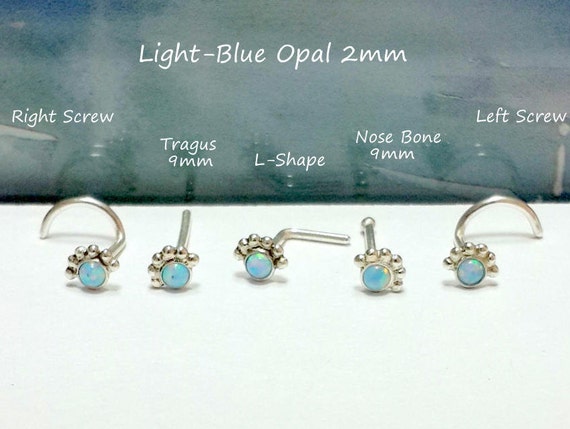 925 Sterling Silber Feuer Opal Nase Stud, Nase Schraube, Nase Knochen, L förmig, Tragus Stud, 16g 18g 20g 22g, rechts und links Nase, Urlaub Geschenk 925 Sterling Silber Feuer Opal Nase Stud, Nase Schraube, Nase Knochen, L förmig, Tragus Stud, 16g 18g 20g 22g, rechts und links Nase, Urlaub Geschenk