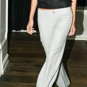 Ilinka Wool Suiting Pants - Low-Cut Wide Leg Trousers | Elegant and Comfortable Workwear