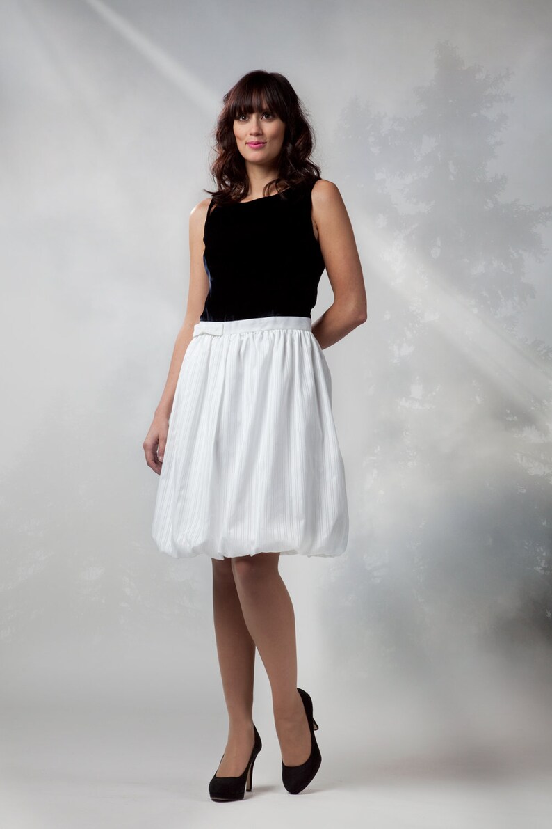 Amna Dress silk velvet and Swiss cotton dress image 1