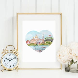 Boston Love Art Print INSTANT DOWNLOAD (Travel Art Print - Travel Decor - Boston Art Print - Boston Karte - Wandkunst - Swan Boats of Boston)