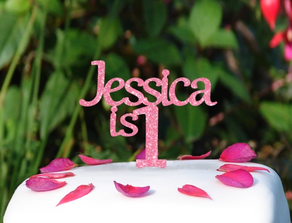 Personalised Name and Age Birthday Cake Topper Personalised Birthday Cake Topper