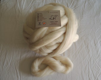 Lana XXL 1 Kg. merino 23 micras natural sin Teñir