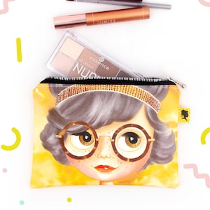 Beschichtete Baumwoll-Make-up-Tasche für Frauen, für Mädchen