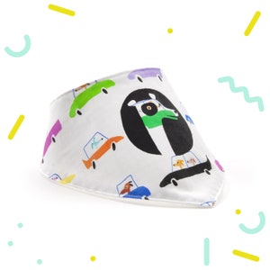 Cotton bandana bib for baby boy