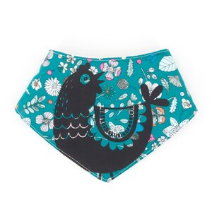 Cotton bandana bib for baby girl image 5