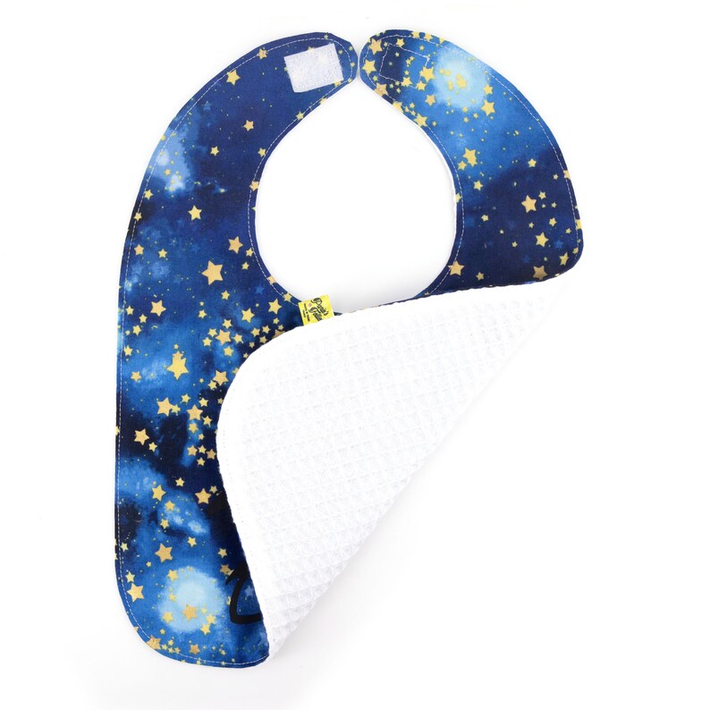 Cotton fabric Baby bib for baby boy image 4