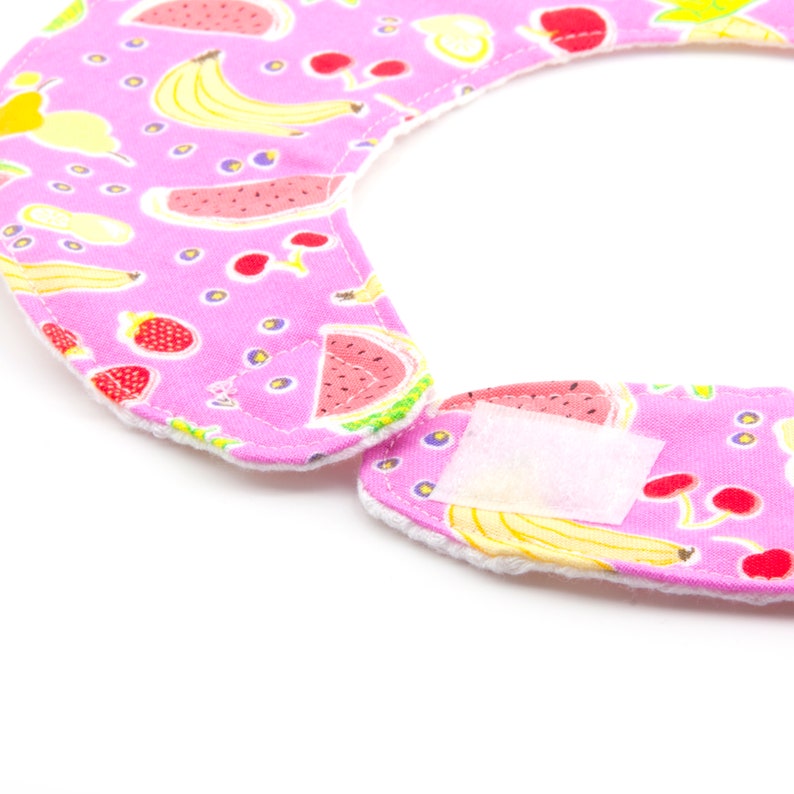 Cotton Baby bib on fruits theme for baby girl image 7