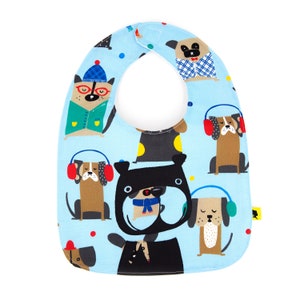Cotton Baby bib on dogs theme for baby boy image 8