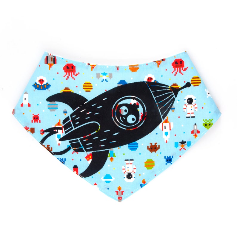 Cotton bandana bib for baby boy image 2