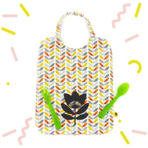Serviette maternelle à élastique spéciale cantine pour fille