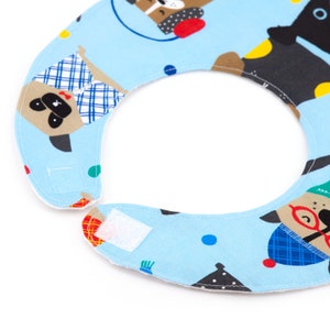 Cotton Baby bib on dogs theme for baby boy image 5