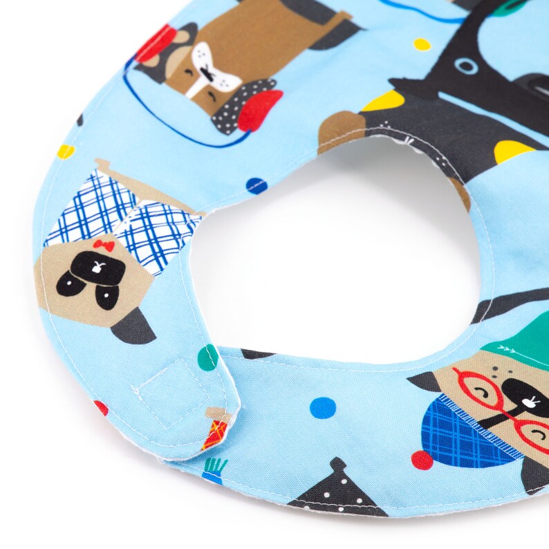 Cotton Baby bib on dogs theme for baby boy image 6