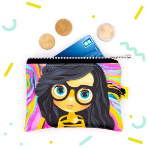 Porte monnaie en simili cuir pour femme