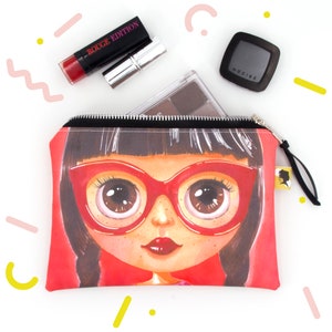 Beschichtete Baumwoll-Make-up-Tasche für Frauen, für Mädchen