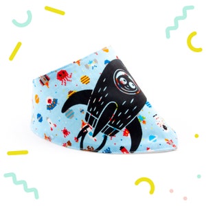 Cotton bandana bib for baby boy