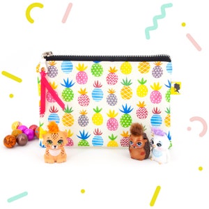 Beschichtete Baumwoll-Make-up-Tasche für Frauen, für Mädchen