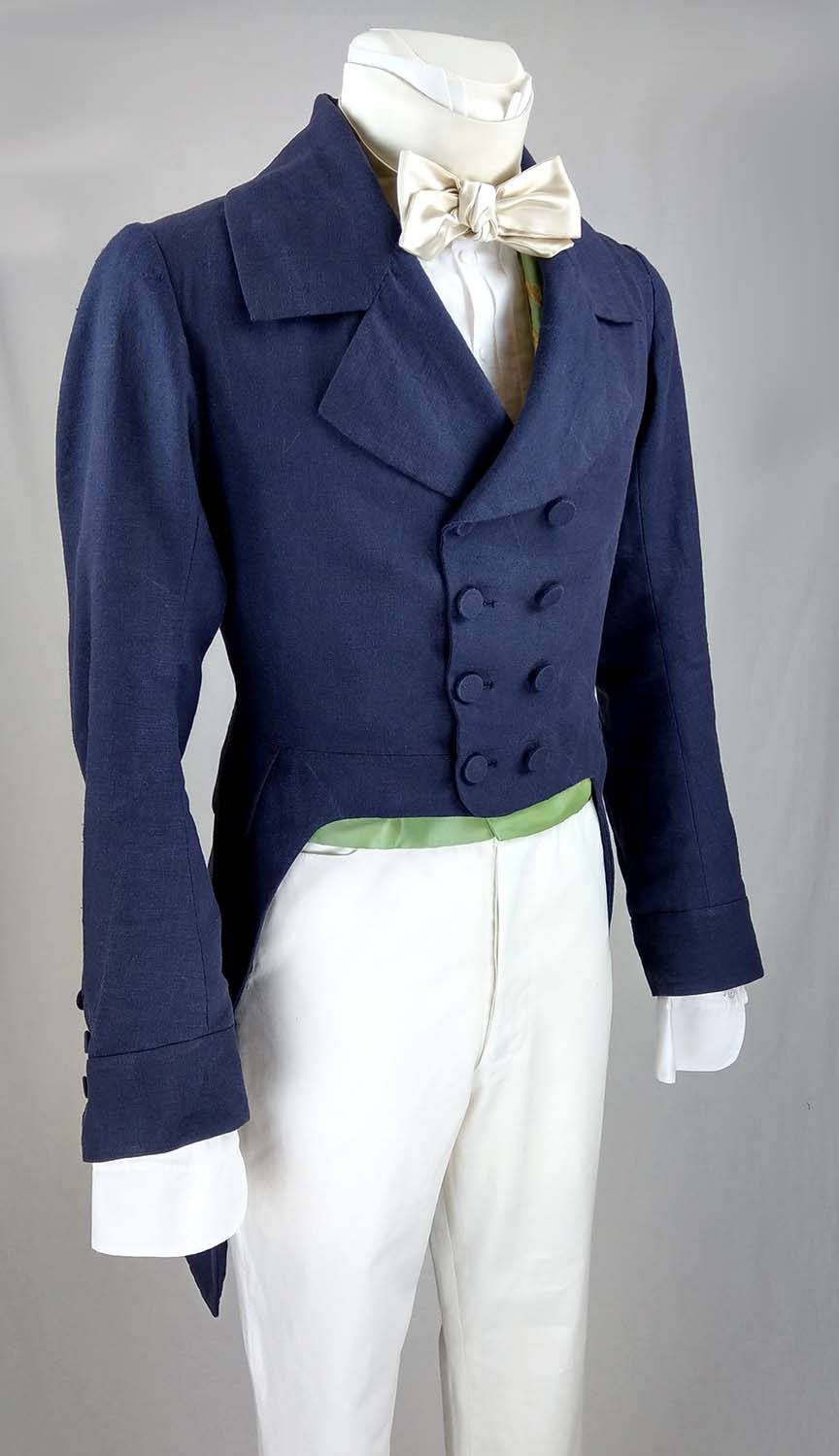 1830 Tailcoat (linen) sewing pattern 0517 Size US 3456 (EU 4466