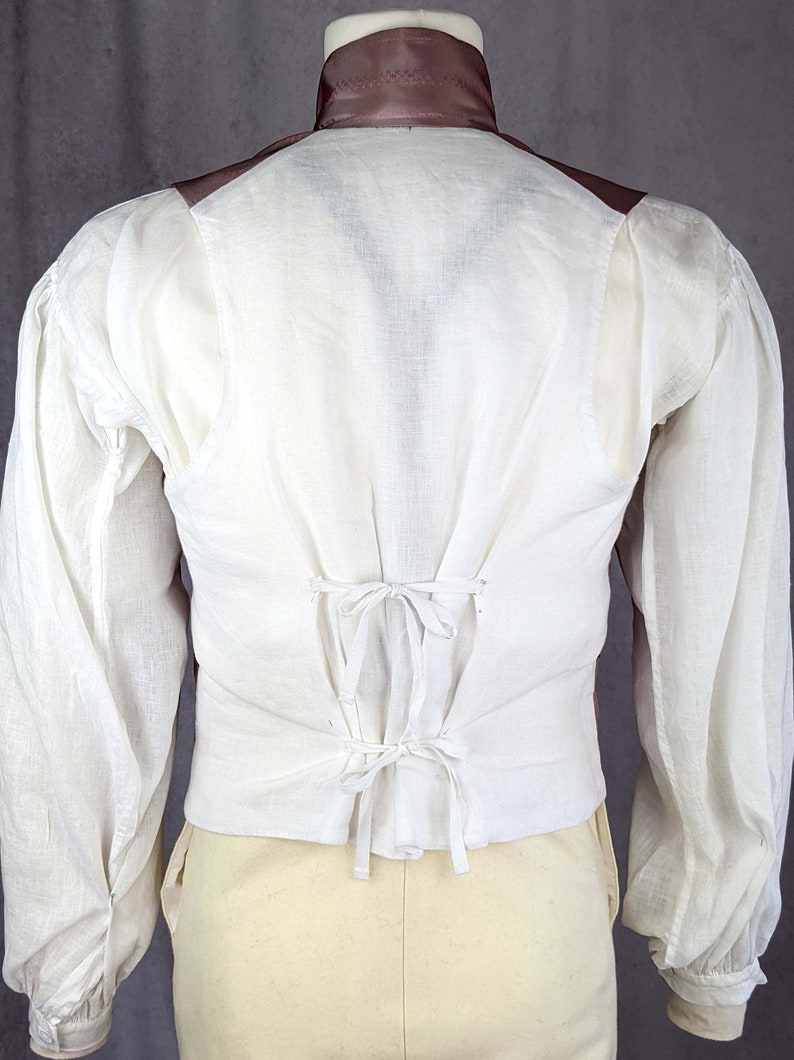 Empire Regency Mens Waistcoat 1790-1820 Sewing Pattern 0122 Size US 34-56 EU 44-66 PDF Download image 4