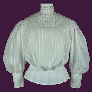 Edwardianische Bluse Schnittmuster 0816 Größe EU 34-56 PDF Download Bild 4