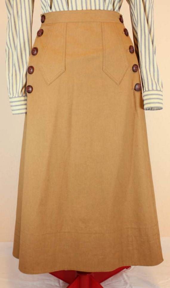 8/31まで スカート Old England size 34 Edwardian Bicycle Skirt About 1900 Sewing Pattern #0714 Size