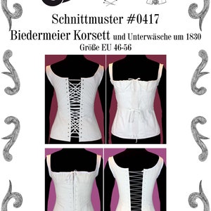1830s Corset and Underwear Sewing Pattern #0417 Size US 8-30 (EU 34-56) Pdf Download image 8