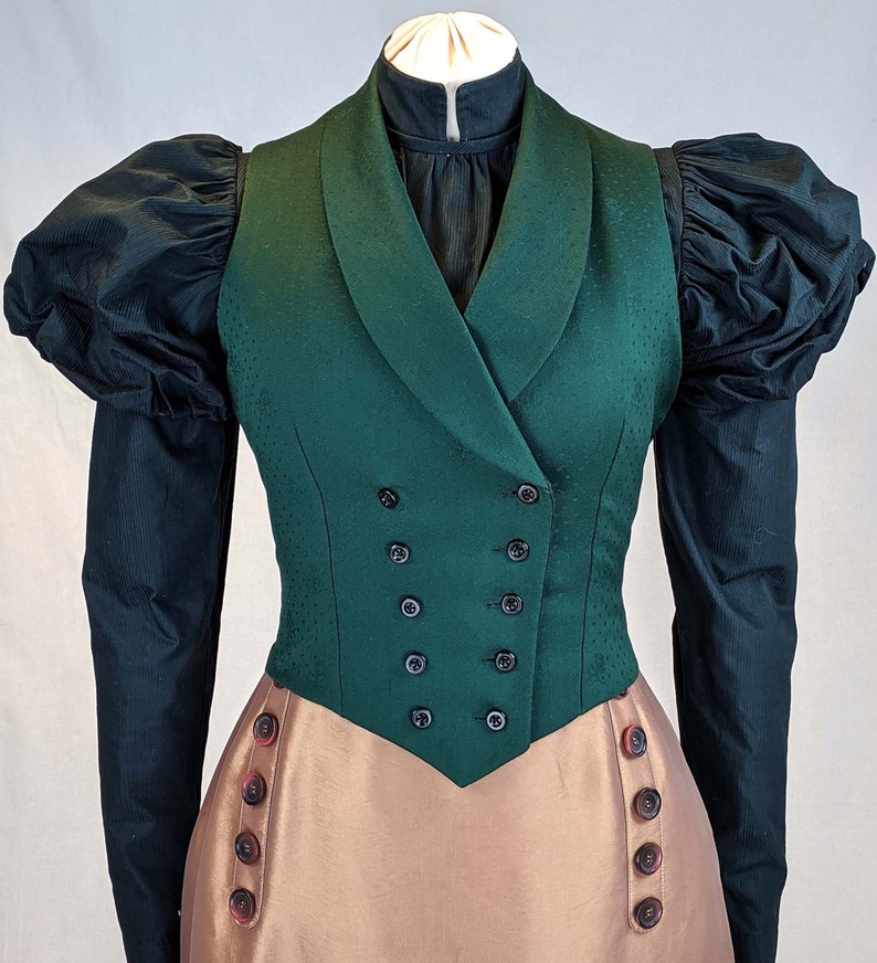 Edwardian Ladies Vests 1890 Sewing Pattern 0220 Size US 8-30 EU 34-56 PDF Download image 2