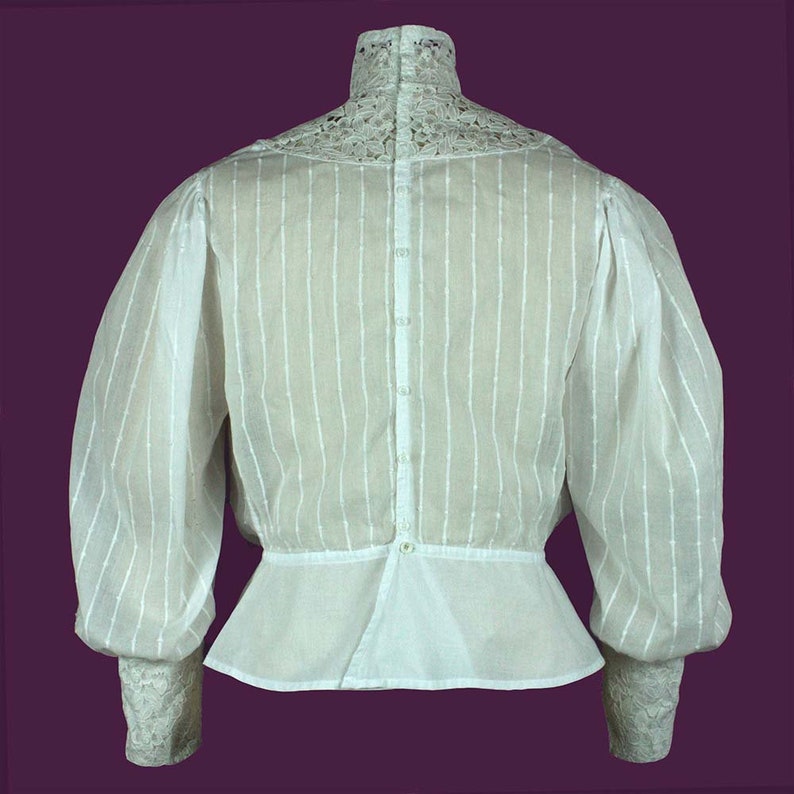 Edwardianische Bluse Schnittmuster 0816 Größe EU 34-56 PDF Download Bild 5