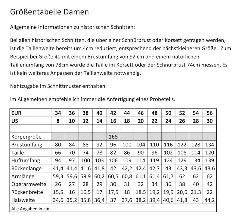 Biedermeier dagjurk 1837-40 naaipatroon 0221 maat EU 34-56 US 8-30 PDF-download afbeelding 9