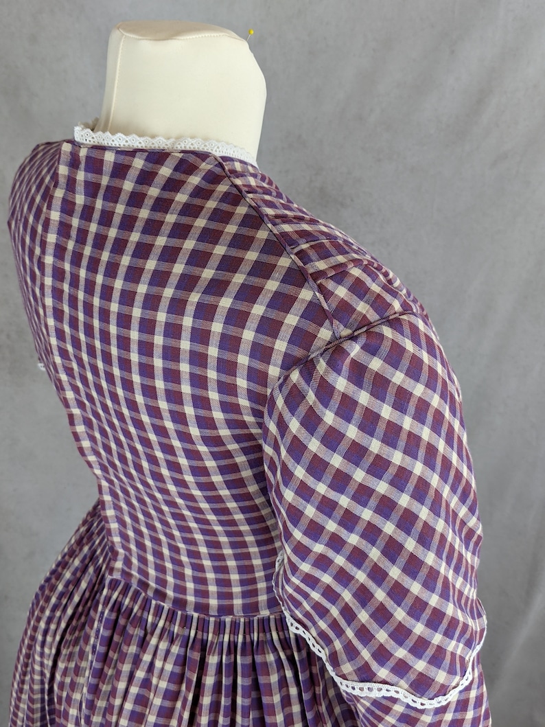 Day Dress 1837-40 Sewing Pattern 0421 Size US 8-30 EU 34-56 PDF Download image 6