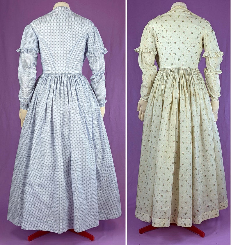 1840s Morning or Working Womans Dress Sewing Pattern 0121 Size US 8-30 EU 34-56 PDF Download image 3